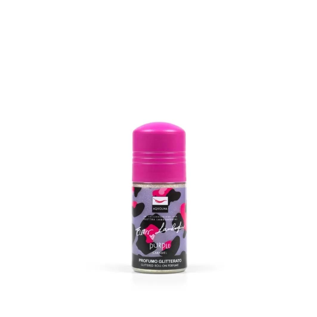 Aquolina Fragranze Unisex^ Purple Caramel - Profumo Glitterato - Limited Edition In Collaborazione Con Elettra Lamborghini.
